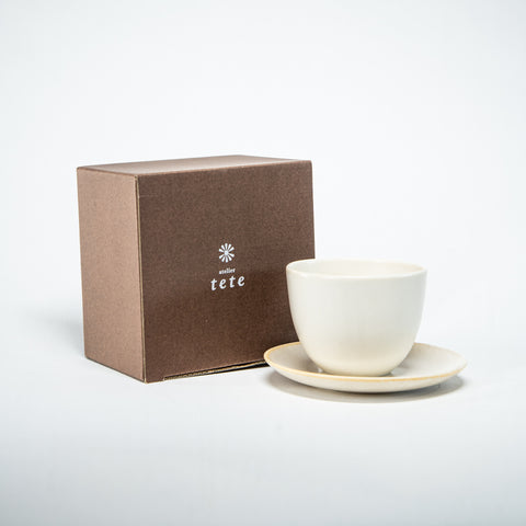 Tete: Pebble Cup & Saucer